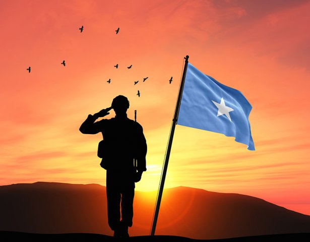 Somalischer Soldat Somalischer Soldat