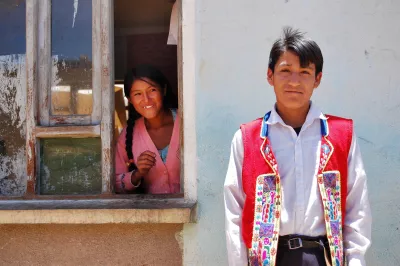 Bolivian schoolchildren