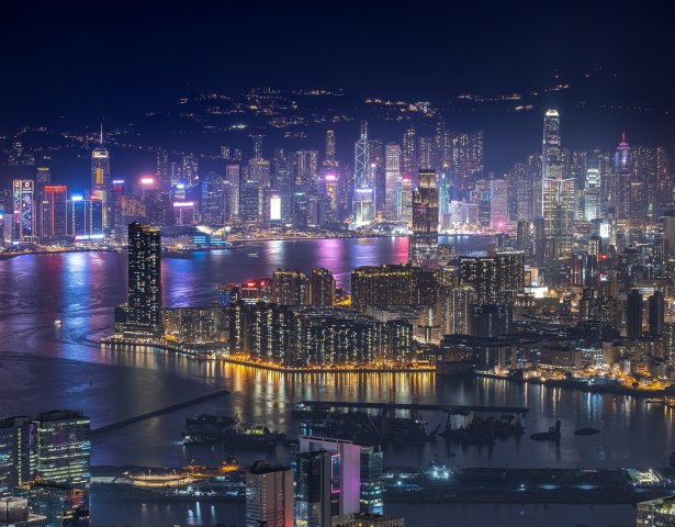 Hongkong bei Nacht