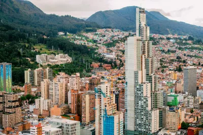 Bird's-eye view of the city