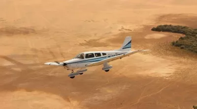 Flying over the Libyan Sahara