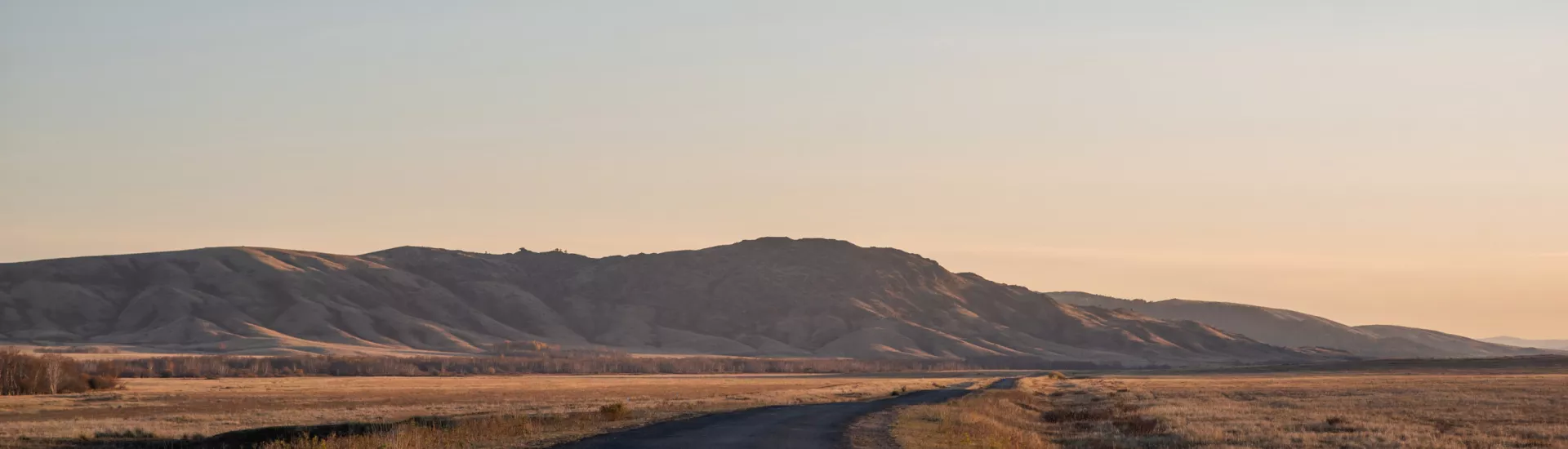 Sonnenuntergang in der Mongolei