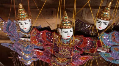 Marionettenpuppen, Myanmar. 
