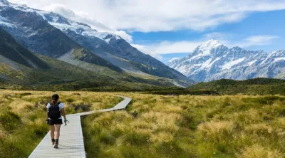 Mount Cook Trail in Neuseeland