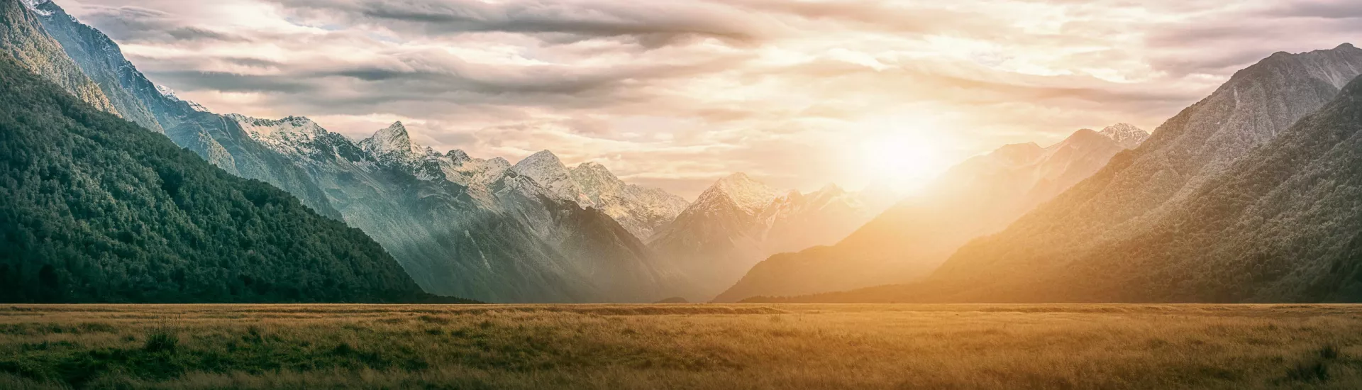 Neuseeland, bergblick