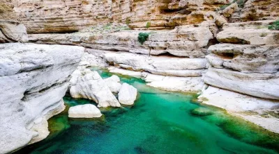 des Canyons im Oman
