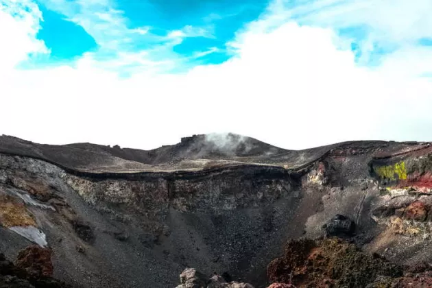 Blick auf den Vulkan