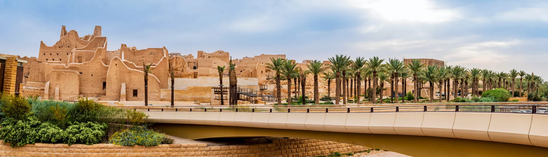 Diriyah Altstadt Panorama, Saudi-Arabien