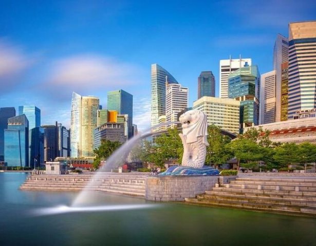 Die Wolkenkratzer von Singapur