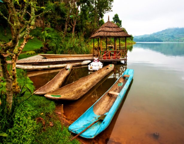 Bunyonyi-See in Uganda, Afrika