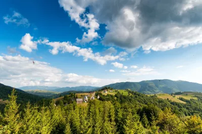 Ukrainian Carpathians, mountain view