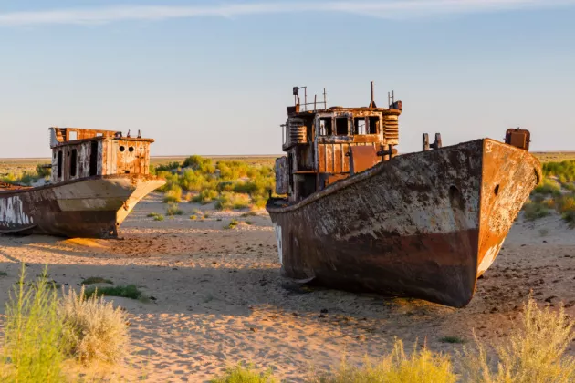 Ship cemetery in Uzbekistan