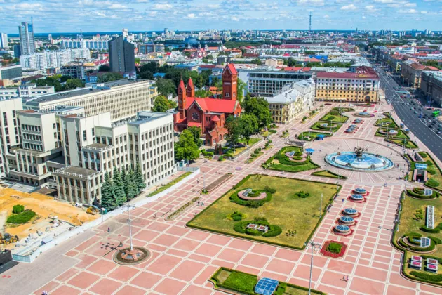Unabhängigkeitsplatz in Minsk