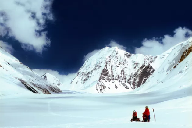 Verschneite Bergwelt von Tadschikistan