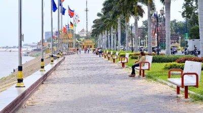 Blick auf die Stadt Phnom Penh, Kambodscha 