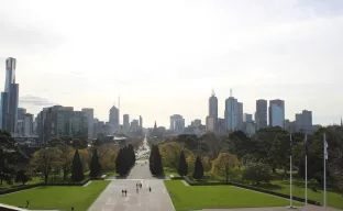 Stadt Melbourne, Australien