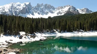 Provinz Südtirol, Karersee, Italien