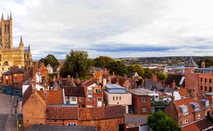 Lincoln-Stadtlandschaft