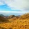 Lindis Pass Golden Hills, Neuseeland