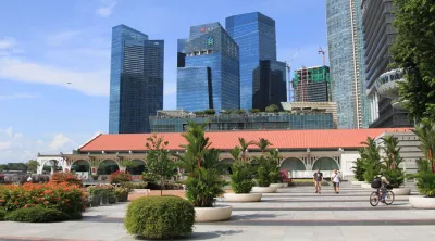 View of the main street of Singapore