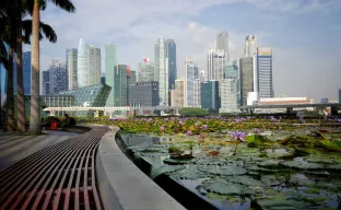 Helle Stadtlandschaft, Singapur 