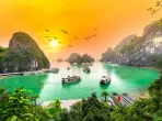 Halong-Bucht, Vietnam, Blick aus dem Fenster